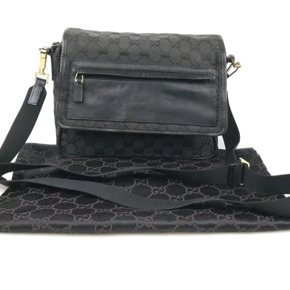Gucci Bag Shoulder Bag GG CANVAS 019 0375 001553 Authentic